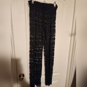 Miken Swim Black  Swim Cover Bottoms Size S